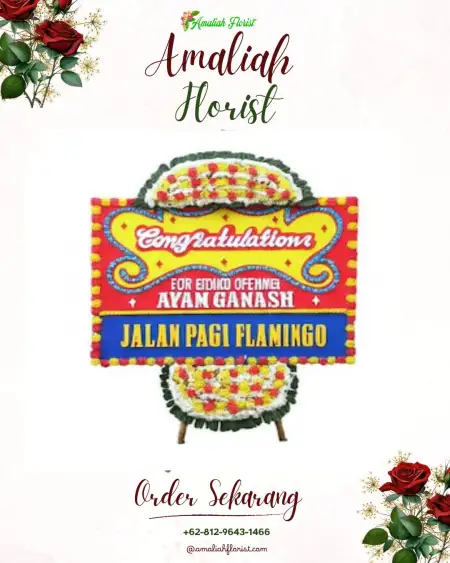 Sewa Papan Bunga Senapelan